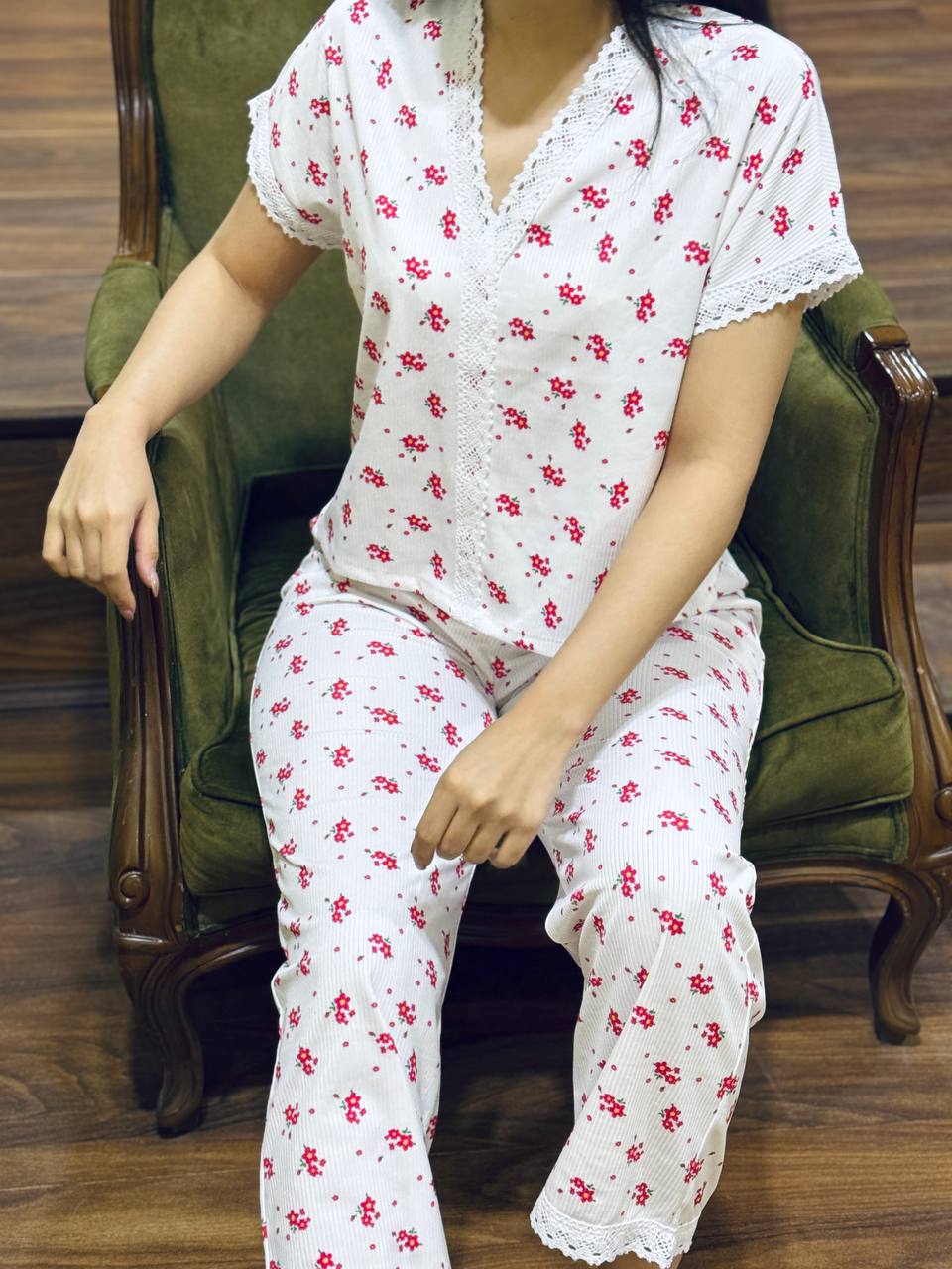 ست شومیز و شلوار گلاره🌸