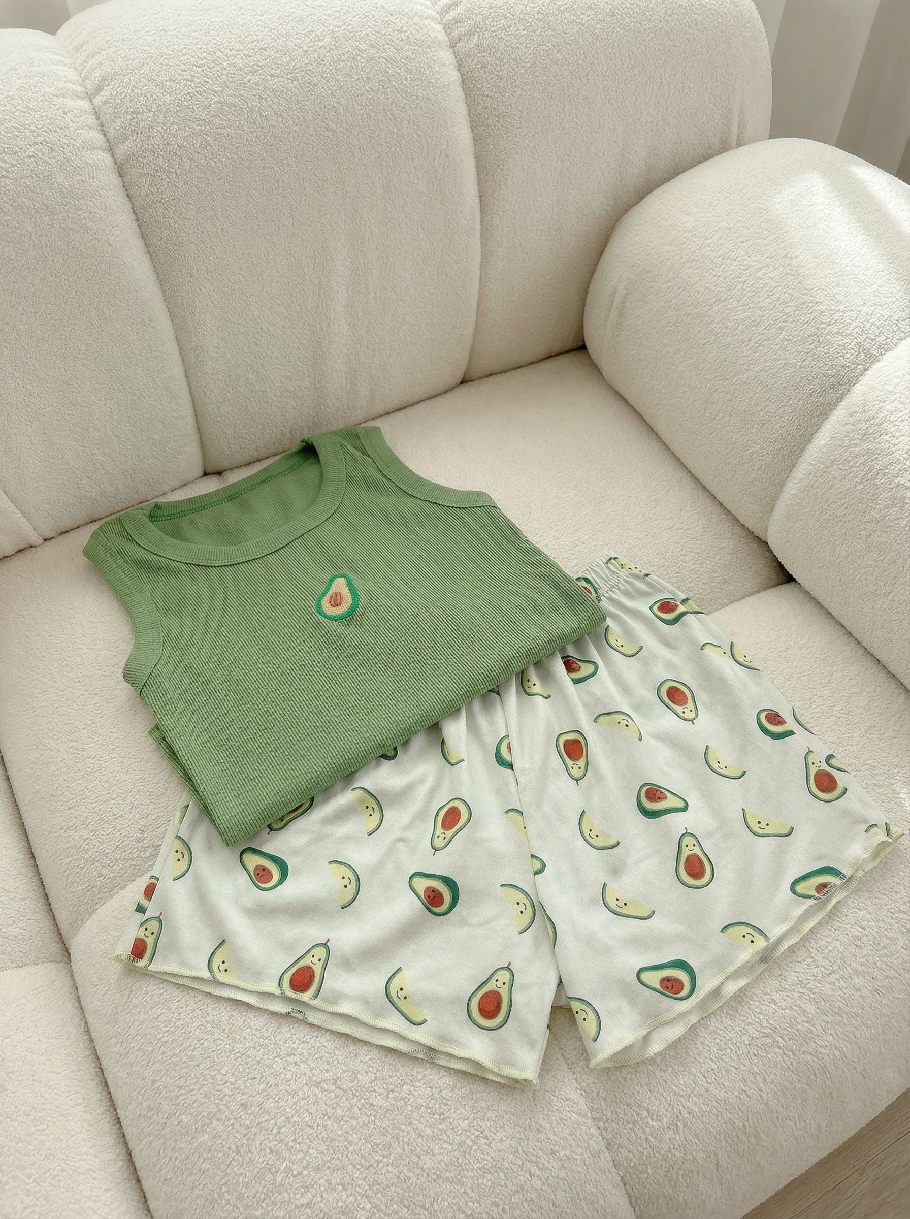 ست کراپ و شورتک🥑