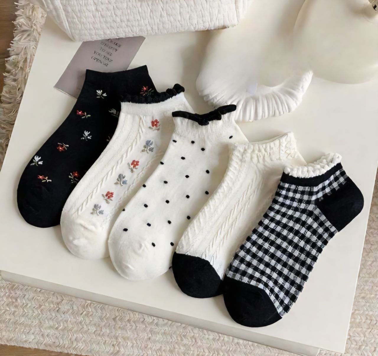 جوراب مچی گلدار